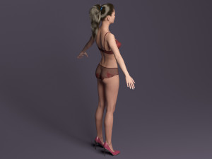 Rigged victoria Modelo 3D