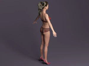 Rigged victoria 3D Model