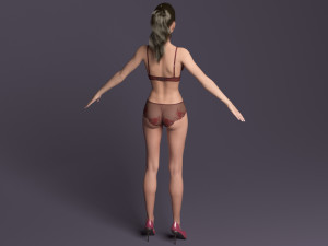 Rigged victoria Modelo 3D