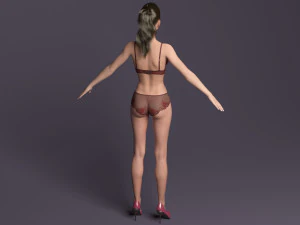 Rigged victoria 3D Model