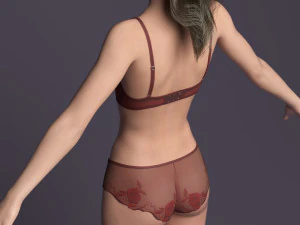 Rigged victoria 3D Model