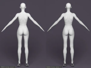 Rigged victoria 3D Model