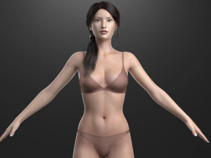cole&ccedil;&atilde;o de modelos femininos 3d vol 01 Modelo 3D