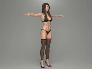 cole&ccedil;&atilde;o de modelos femininos 3d vol 01 Modelo 3D