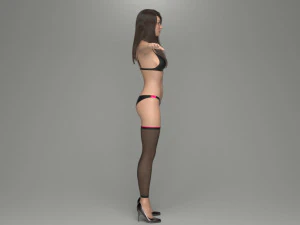 cole&ccedil;&atilde;o de modelos femininos 3d vol 01 Modelo 3D