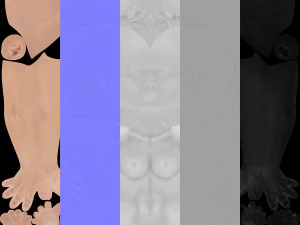 cole&ccedil;&atilde;o de modelos femininos 3d vol 01 Modelo 3D