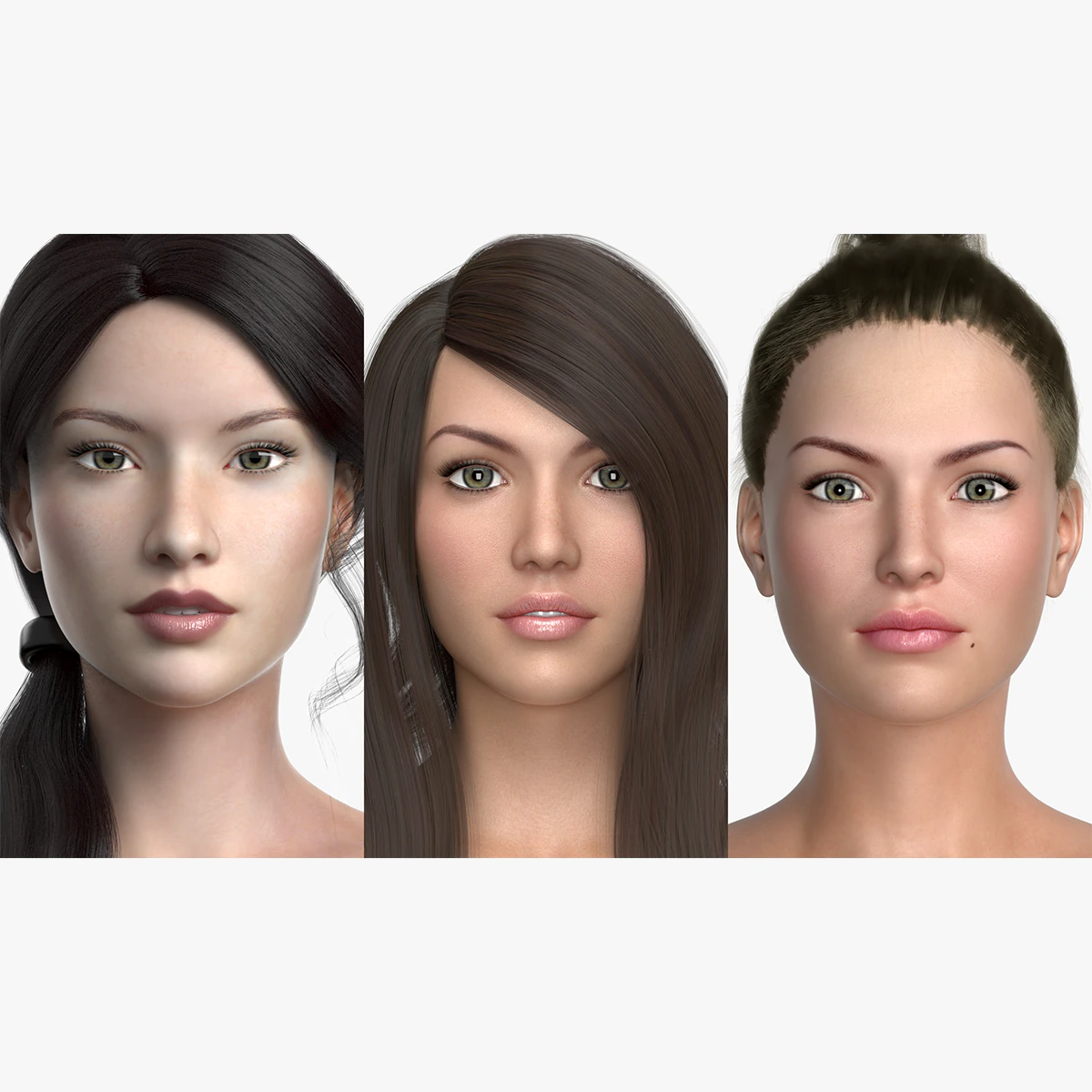 cole&ccedil;&atilde;o de modelos femininos 3d vol 01 Modelo 3D .c4d .max .obj .3ds .fbx .stl .blend 