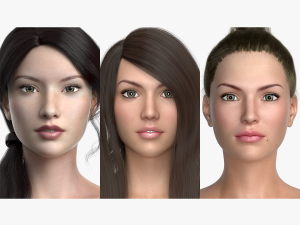 3d female model collection vol 01 3D Model