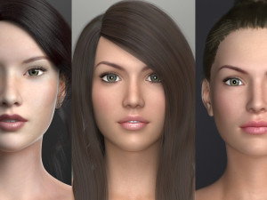 3d female model collection vol 01 Modèle 3D