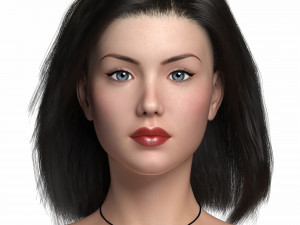 Hot girl 3D Model