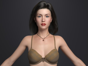 Hot girl Modelo 3D