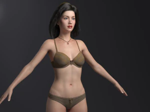 Hot girl 3D Model