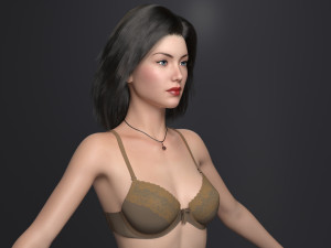 Hot girl Modelo 3D