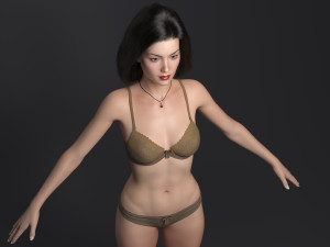 Hot girl Modelo 3D