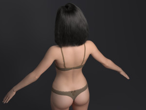 Hot girl Modelo 3D
