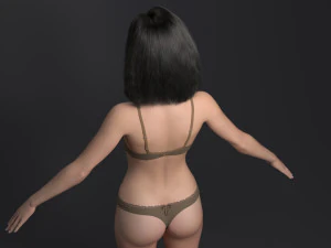 Hot girl 3D Model