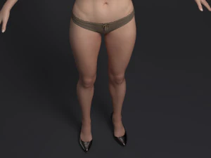 Hot girl 3D Model