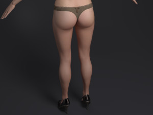 Hot girl Modelo 3D
