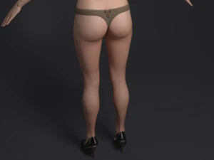 Hot girl 3D Model