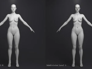 Hot girl 3D Model