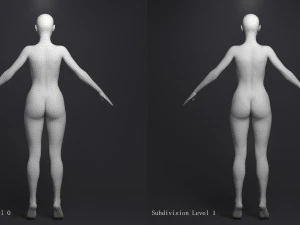 Hot girl 3D Model