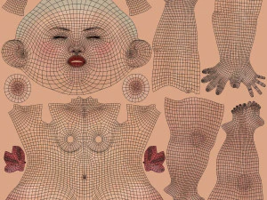 Hot girl 3D Model