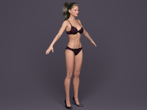 Bond girl ii Modèle 3D