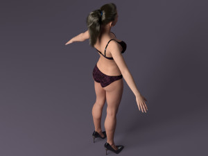 Bond girl ii Modèle 3D