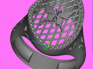 butterfly ring jewelry 3d print model Modèles 3D en vedette