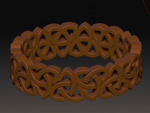 celtic wedding rings with knot 3d print model 3D प्रिंट मॉडल
