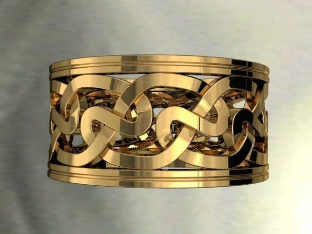 celtic wedding rings with knot jewellery-ring--stl 3D Print Model .c4d .max .obj .3ds .fbx .stl .blend 