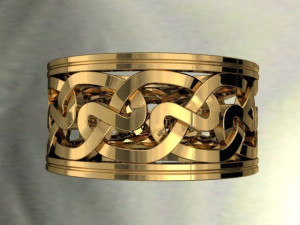celtic wedding rings with knot jewellery-ring--stl 3D Print Model