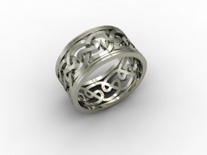 celtic wedding rings with knot jewellery-ring--stl 3D Print Model