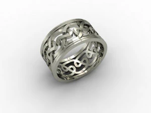 celtic wedding rings with knot jewellery-ring--stl 3D Print Model