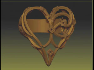 anello cuore stampa 3d biomeccanica stl per la stampa Modello di stampa 3D