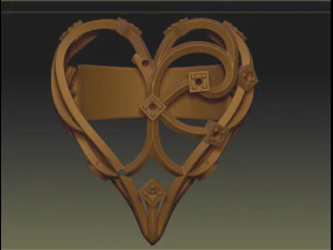 baskı i&ccedil;in kalp halkası biyomekanik 3d baskı stl 3D Baskı Modeli