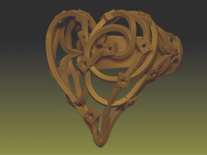 heart ringt biomechanical 3d printing stl for printig Modèles 3D en vedette