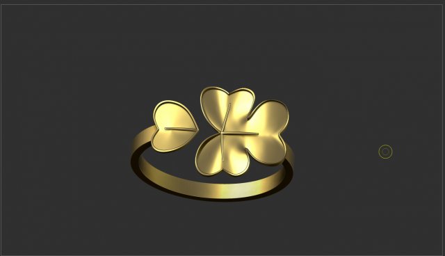 ireland flower ring--stl 3D 打印模型 .c4d .max .obj .3ds .fbx .stl .blend