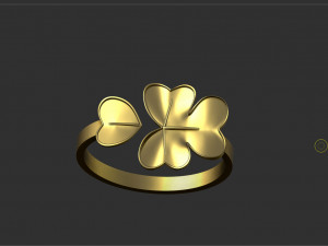ireland flower ring--stl 3D Print Model