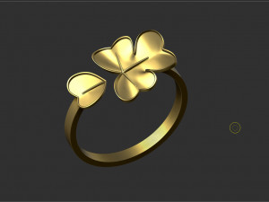 ireland flower ring--stl 3D 打印模型