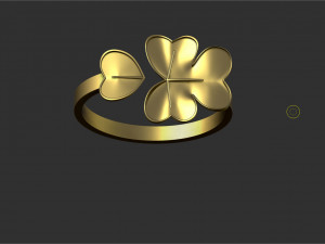 ireland flower ring--stl 3D 打印模型