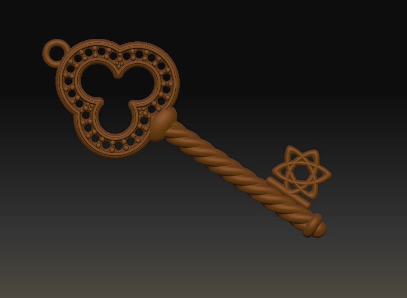 Ручка для ключа STL. STL Key.