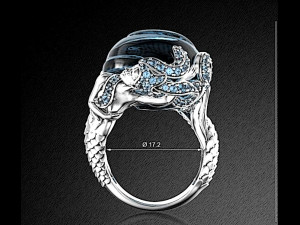 mermaid-ring--stl Modèles 3D en vedette