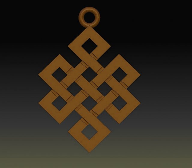 pendant amulet celtic 3d print model Modello di stampa 3D .c4d .max .obj .3ds .fbx .stl .blend 