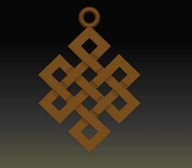 pendant amulet celtic 3d print model 3D Print Model .c4d .max .obj .3ds .fbx .stl .blend 
