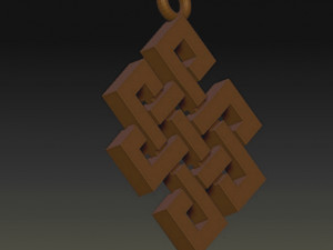 pendant amulet celtic 3d print model Modello di stampa 3D