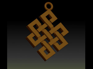 pendant amulet celtic 3d print model Modello di stampa 3D