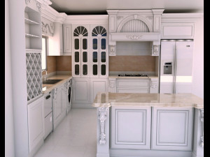 classic kitchen 3D 모델