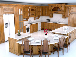 classic kitchen 2 3D 모델