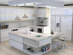 modern kitchen 3D Model